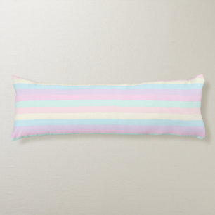 Rainbow Sherbet Horizontale Streifen Seitenschläferkissen