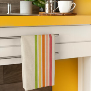 Rainbow Sherbet Streifen-Optik Geschirrtuch