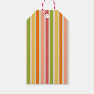 Rainbow Sherbet Vintag Strip-Geschenkmarke Geschenkanhänger