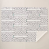 Rainbow Sherpa Blanket Sherpadecke (Vorderseite (Horizontal))