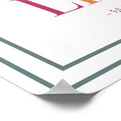 Rainbow Shine Your Light Bold Matthew Scripture Poster (Ecke)