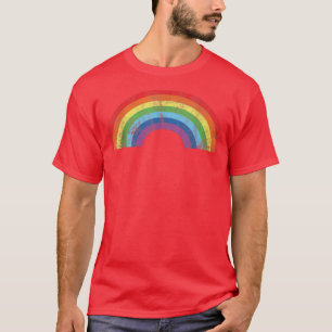Rainbow Shirt Vintag Retro 80er Jahre Style Women
