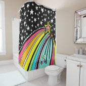Rainbow Shooting Star Space Duschvorhang (Beispiel)