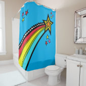 Rainbow Shooting Star Space Duschvorhang (Beispiel)