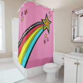Rainbow Shooting Star Space Duschvorhang (Beispiel)