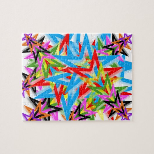 Rainbow Shooting Stars Puzzle (Horizontal)