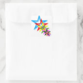 Rainbow Shooting Stars Sticker (Tasche)