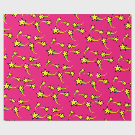 Rainbow Shooting Stars Thunder_Cove Geschenkpapier (Flach)
