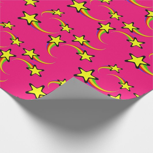 Rainbow Shooting Stars Thunder_Cove Geschenkpapier (Ecke)