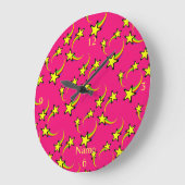 Rainbow Shooting Stars Thunder_Cove Große Wanduhr (Winkel)