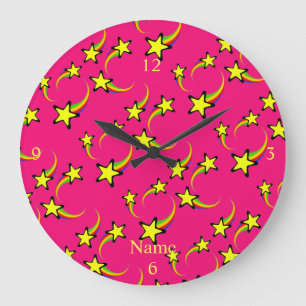 Rainbow Shooting Stars Thunder_Cove Große Wanduhr