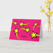 Rainbow Shooting Stars Thunder_Cove Karte (Gelbe Blume)