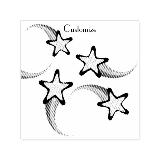 Rainbow Shooting Stars Thunder_Cove Permastempel (Design)