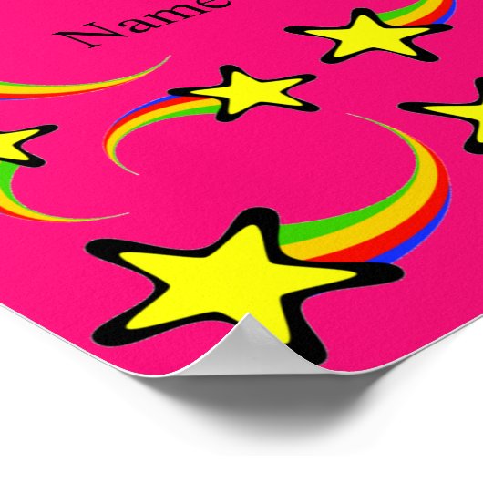 Rainbow Shooting Stars Thunder_Cove Poster (Ecke)