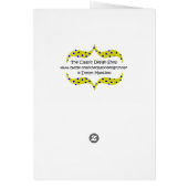 Rainbow Silke Vielen Dank Fabric Foto Note Card (Hinten)