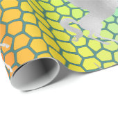 Rainbow SILVER UNICORN BIRTHDAY WEDING WRAP Geschenkpapier (Rolleneckpunkt)