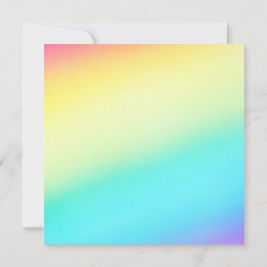 Rainbow Simple Chic Typografy LGBTQ Gay Wedding Einladung (Rückseite)