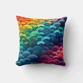 Rainbow-Skalenmuster Kissen