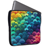 Rainbow-Skalenmuster Laptopschutzhülle (Vorne Rechts)