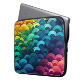 Rainbow-Skalenmuster Laptopschutzhülle (Vorderseite Links)