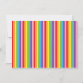 Rainbow Skaten Skate Party Einladung (Rückseite)