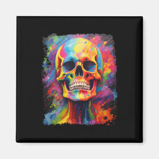 Rainbow Skeleton Anatomie Beängstigendes Halloween Magnet