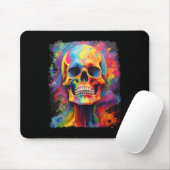 Rainbow Skeleton Anatomie Beängstigendes Halloween Mousepad (Mit Mouse)
