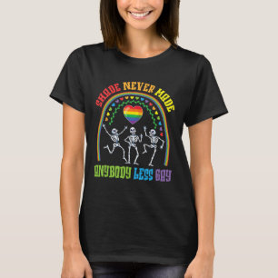 Rainbow Skeletons tanzender Schatten machte nie je T-Shirt