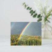 Rainbow Skies Office personalize Destiny's Postkarte (Stehend Vorderseite)