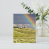 Rainbow Skies Office personalize Destiny's Postkarte (Stehend Vorderseite)