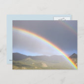 Rainbow Skies Office personalize Destiny's Postkarte (Vorne/Hinten)