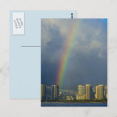 Rainbow Skies Office personalize Destiny's Postkarte (Vorne/Hinten)