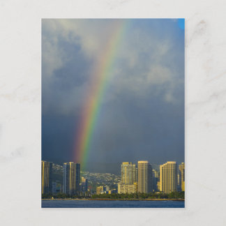 Rainbow Skies Office personalize Destiny's Postkarte