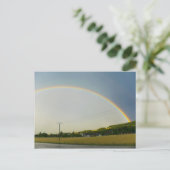 Rainbow Skies Office personalize Destiny's Postkarte (Stehend Vorderseite)