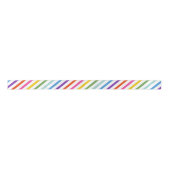 Rainbow Skinny Stripe Muster Satinband (Vorderseite)