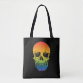 Rainbow Skull - für Trick oder Treat & Fun! Tasche (Vorderseite)