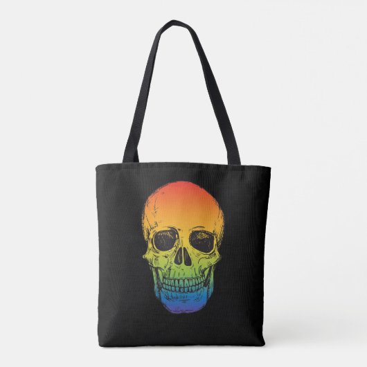 Rainbow Skull - für Trick oder Treat & Fun! Tasche (Rückseite)