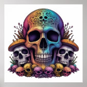Rainbow Skull Garden Poster (Vorne)