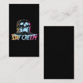 Rainbow Skull Kawaii Bleibe Creepy Pastel Goth Beä Visitenkarte (Vorne/Hinten)