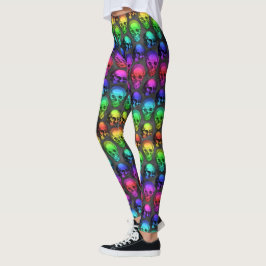 RAINBOW SKULL LEGGINGS