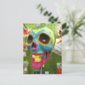 Rainbow Skull Postkarte (Stehend Vorderseite)