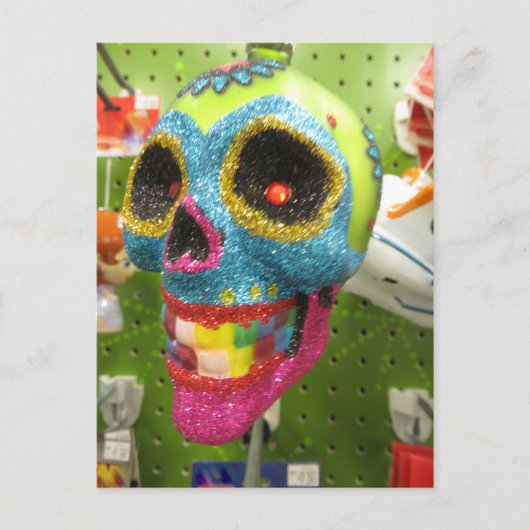 Rainbow Skull Postkarte (Vorderseite)
