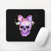 Rainbow Skull Shirt Halloween Niedlich Bow Pastel Mousepad (Mit Mouse)
