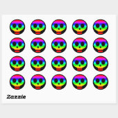 Rainbow Skull Sticker Zwei (Blatt)