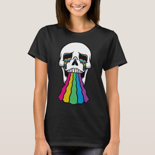 Rainbow Skull T-Shirt (Vorderseite)