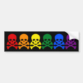 RAINBOW SKULLS AUTOAUFKLEBER (Vorne)