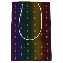 Rainbow Skulls Geschenktasche