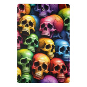 Rainbow Skulls Mini Klemmbrett (Rückseite)