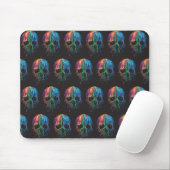 Rainbow Skulls Mousepad (Mit Mouse)