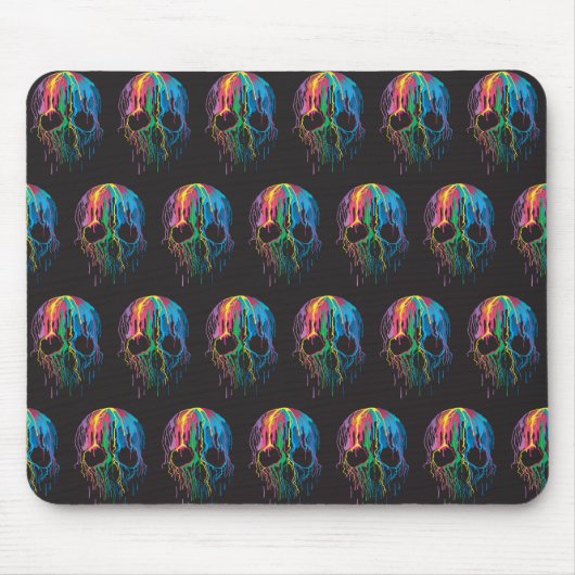Rainbow Skulls Mousepad (Vorne)